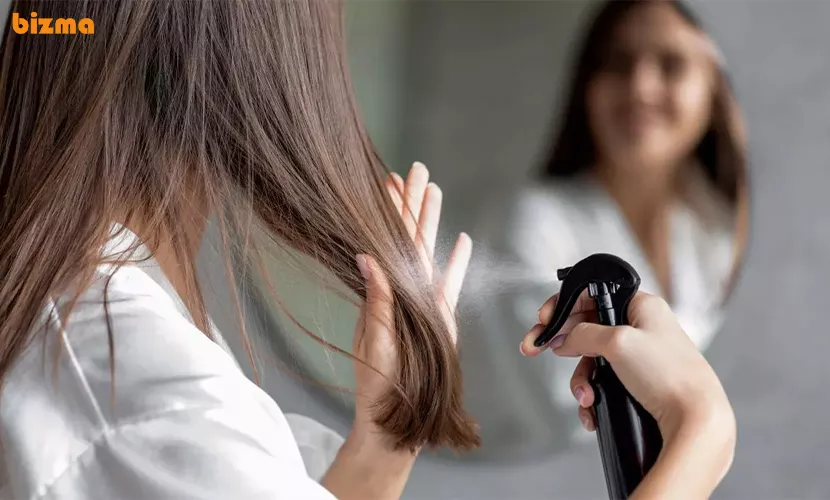 روش استفاده از اسپری سه فاز مو