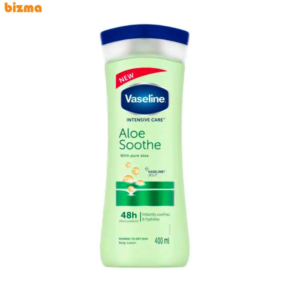 لوسیون بدن وازلین مدل Aloe Soothe حجم 400 میلی لیتر