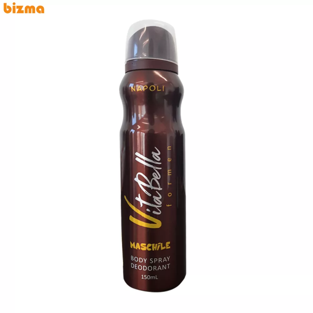 اسپری خوشبو کننده بدن مردانه NAPOLI ویتابلا حجم 150 میلی لیتر 6 اسپری خوشبو کننده بدن مردانه ویتابلا مدل NAPOLI
