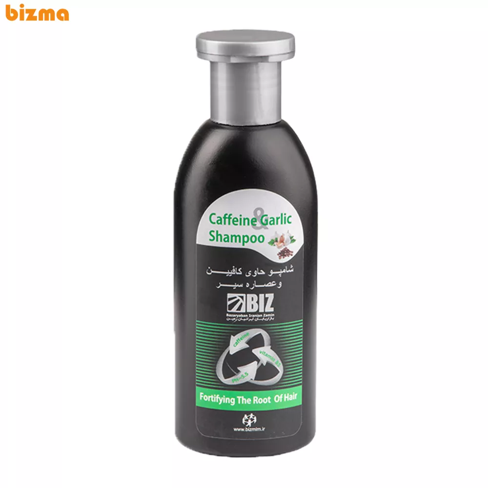 شامپو کافئین سیر بیز وزن 300 گرم 1 شامپو کافئین سیر بیز وزن ۳۰۰ گرم
