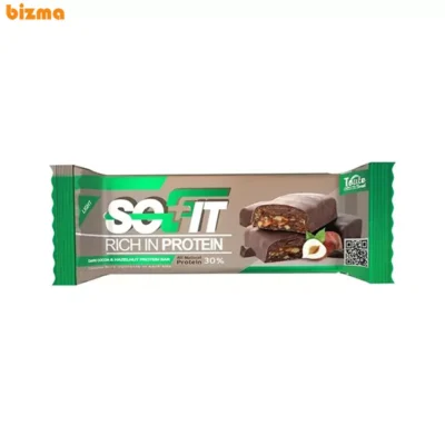 پروتئین بار فندق با روکش شکلات تلخ سوفیت