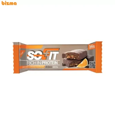 پروتئین بار پرتغال با روکش شکلات تلخ سوفیت