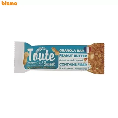 گرانولا بار با جو پرک با کره بادام زمینی توت سوییت