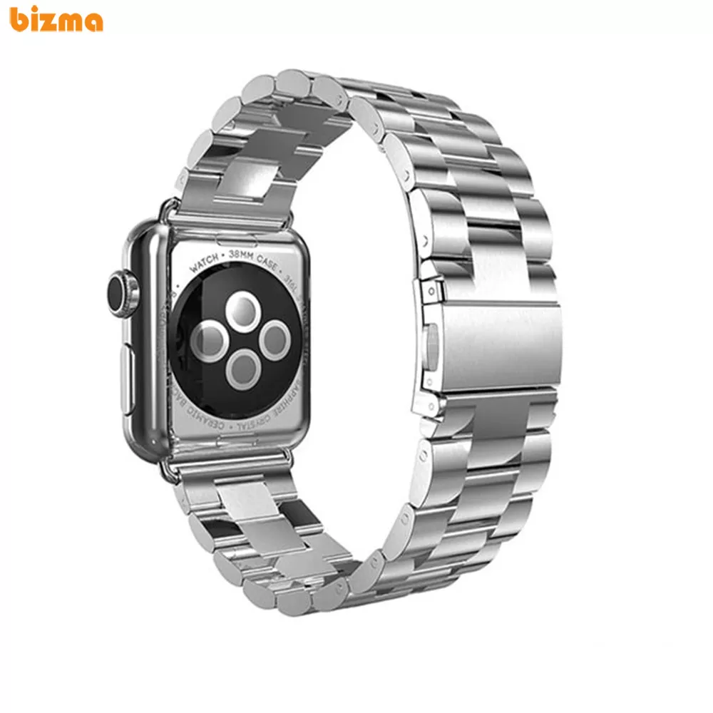 بند فلزی مدل ROLEX مناسب برای اپل واچ 38/40/41 میلی متری 1 بند فلزی مدل ROLEX مناسب برای اپل واچ 42/44/45/49 میلی متری - نقره ای