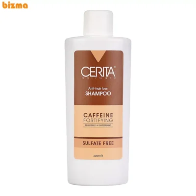 شامپو تقویت کننده و ضد ریزش مو سریتا مدل Caffein حجم 200 میلی لیتر