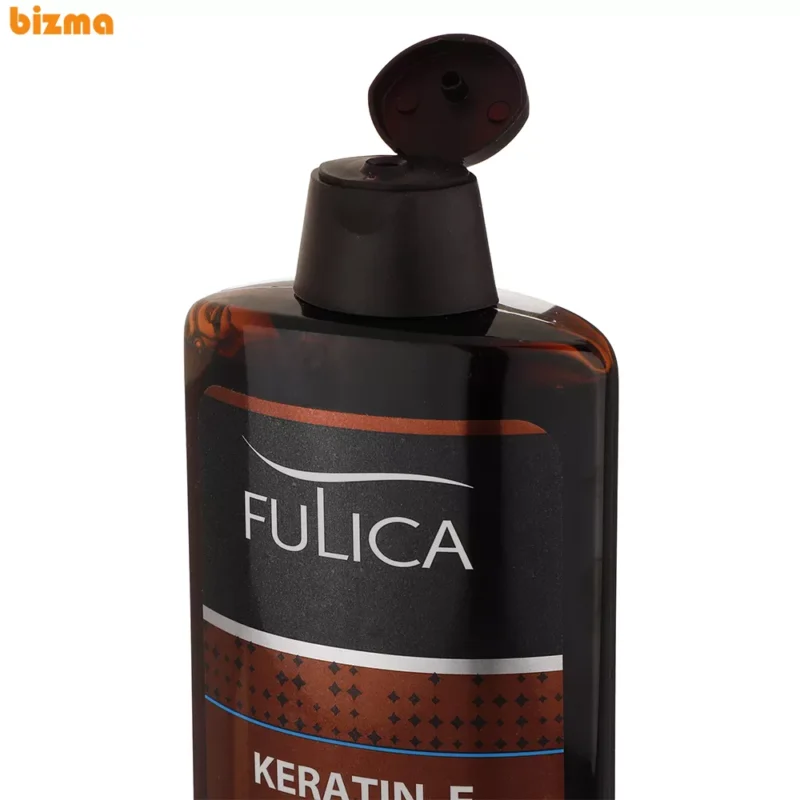 شامپو تقویت‌کننده مو فری سولفات Keratin E فولیکا حجم 400 میلی‌لیتر