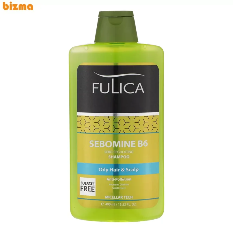 شامپو مخصوص موهای چرب SEBOMINE B6 فولیکا حجم 400 میلی‌لیتر