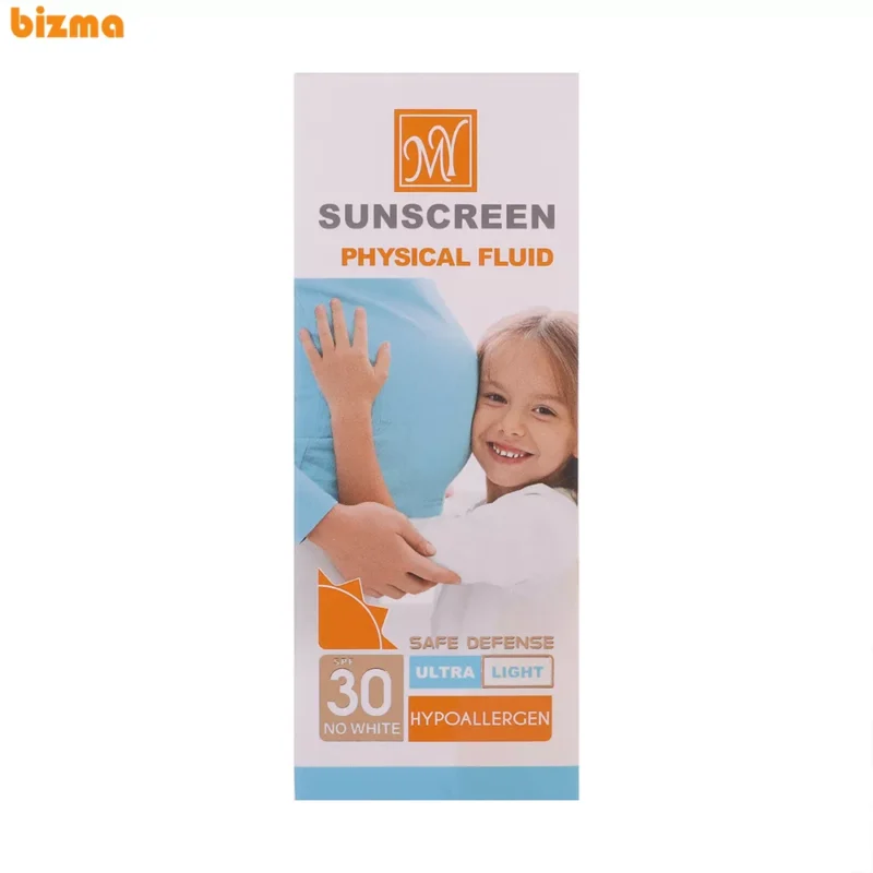 فلوئید ضدآفتاب بی‌رنگ مای +SPF30 مدل Hypoallergen مناسب انوع پوست، حجم 50 میلی‌لیتر