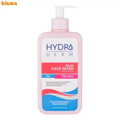 ژل شستشوی صورت هیدرودرم مدل Acne مناسب پوست‌ چرب حجم 350 میلی‌لیتر