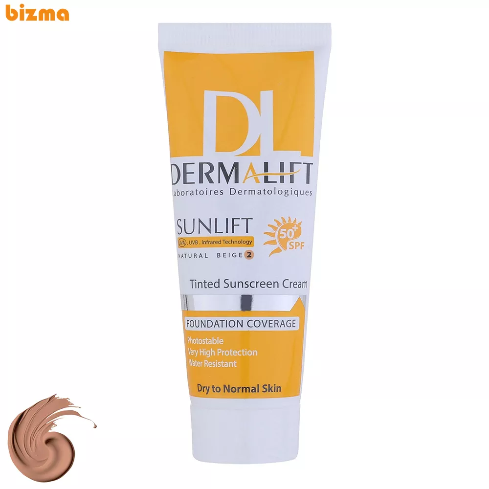 بهترین و پرفروش ترین ضد آفتاب ایرانی 2025 8 کرم ضد آفتاب SPF50 درمالیفت پوست خشک شماره 2 حجم 40 میلیلیتر