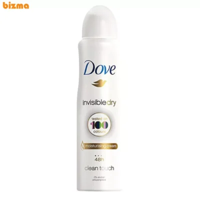 اسپری ضد تعریق زنانه داو Invisble Dry مدل Clean Touch حجم 150 میلی لیتر