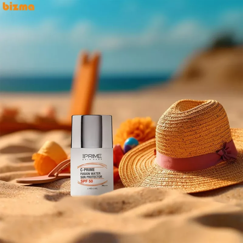 فلوئید ضدآفتاب بی‌رنگ پرایم SPF50 مدل C-Prime Fusion Water حجم 40 میلی‌لیتر