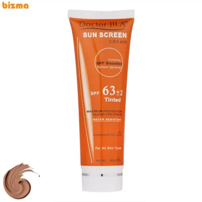 کرم ضدآفتاب رنگی دکتر ژیلا SPF63 مدل DJ3 وزن 50 گرم