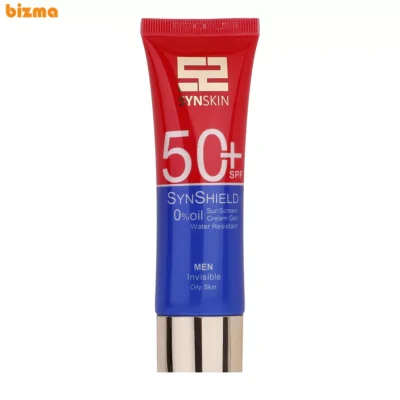 ژل ضد آفتاب مردانه +SPF50 ساین اسکین مدل Synshield مناسب پوست چرب حجم 50 میلی‌لیتر