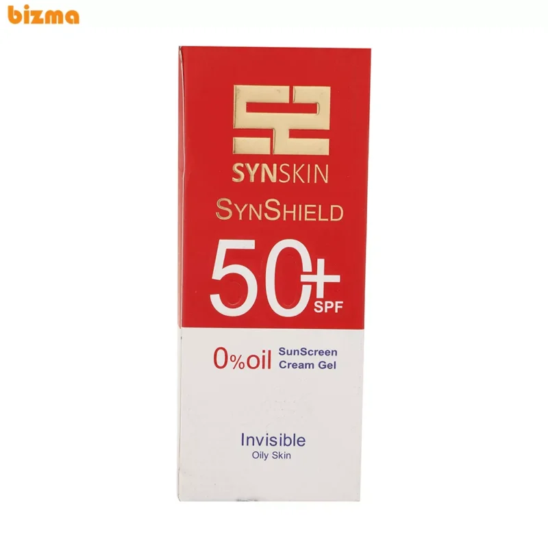 ژل کرم ضد آفتاب بی‌رنگ ساین اسکین با SPF50 مناسب پوست چرب حجم 50 میلی‌ لیتر