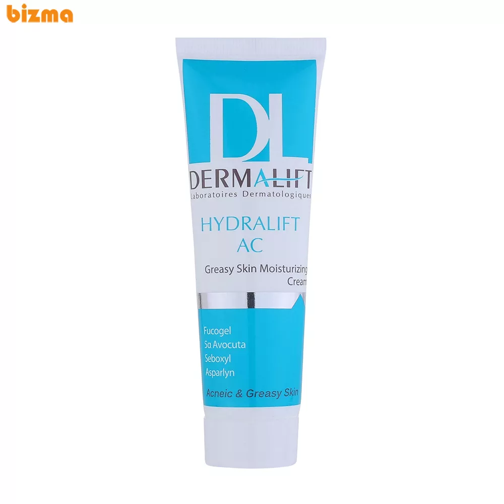 کرم مرطوب‌کننده درمالیفت مدل Hydralift AC Cream مناسب پوست‌ چرب حجم 50 میلی‌لیتر