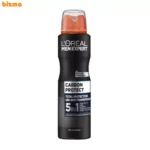 اسپری ضد تعریق مردانه لورآل مدل Men Expert Carbon Protect حجم 250 میلی لیتر