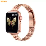 بند فلزی زنانه مدل ROLEX مناسب برای اپل واچ 38/40/41 میلی متری