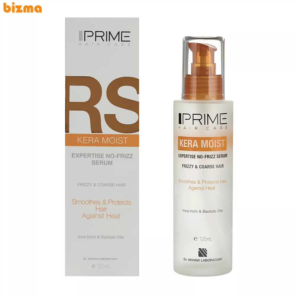 لوسیون نرم کننده مو پرایم مدل Kera Moist مناسب مو خشک و آسیب دیده حجم 120 میلی لیتر 1 سرم نرم کننده مو پرایم مدل Kera Moist حجم 120 میلی لیتر