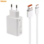 شارژر دیواری شیائومی فست شارژ 33W مدل VCA7GAcH به همراه کابل تبدیل USB-C
