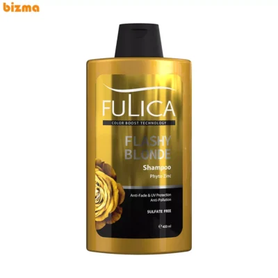 شامپو تثبیت کننده و محافظ موهای بلوند فولیکا مدل FLASHY BLONDE حجم 400 میلی لیتر