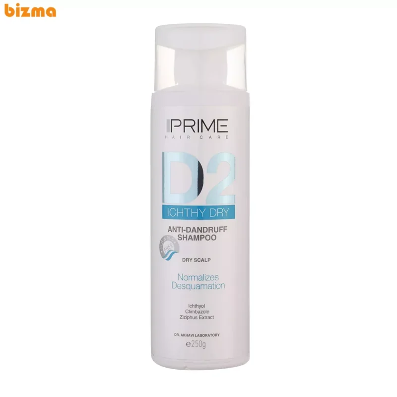 شامپو ضد شوره پرایم مدل Ichthy Dry D2 حجم 250 میلی لیتر
