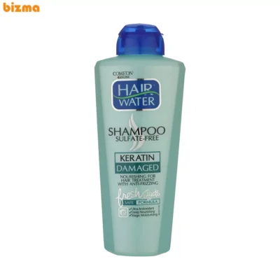 شامپو کامان مدل Hair Water مناسب مو کراتینه شده حجم 400 میلی لیتر 5 شامپو مو آسیب دیده کامان مدل Keratin حجم 400 میلی لیتر