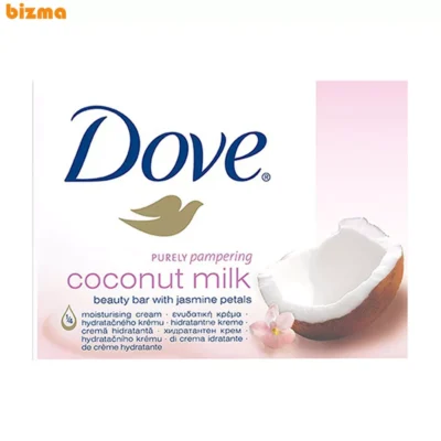 صابون زیبایی داو مدل Coconut Milk وزن 135 گرم
