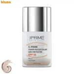 فلوئید ضد آفتاب رنگی پرایم SPF50 مدل فیوژن واتر حاوی ویتامین سی Light Beige حجم 40 میلی‌لیتر