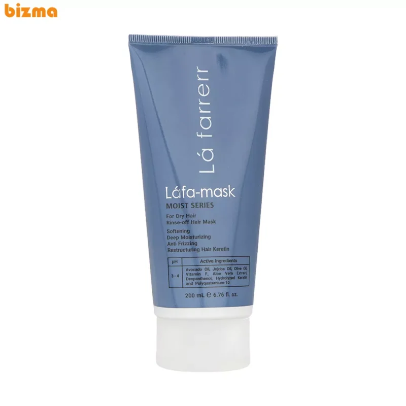 ماسک مو رطوبت رسان لافارر مدل Moist Series مناسب موهای خشک و زبر حجم 200 میلی لیتر
