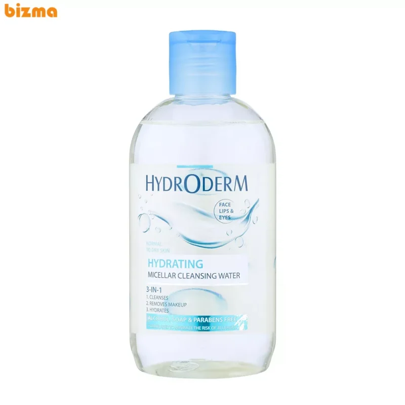 میسلار واتر هیدرودرم مدل Hydrating مناسب پوست خشک حجم 250 میلی لیتر