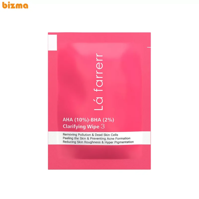 پد پاکسازی و لایه بردار پوست لافارر مدل AHA10% - BHA2% بسته 30 عددی