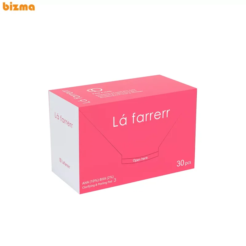 پد پاکسازی و لایه بردار پوست لافارر مدل AHA10% - BHA2% بسته 30 عددی