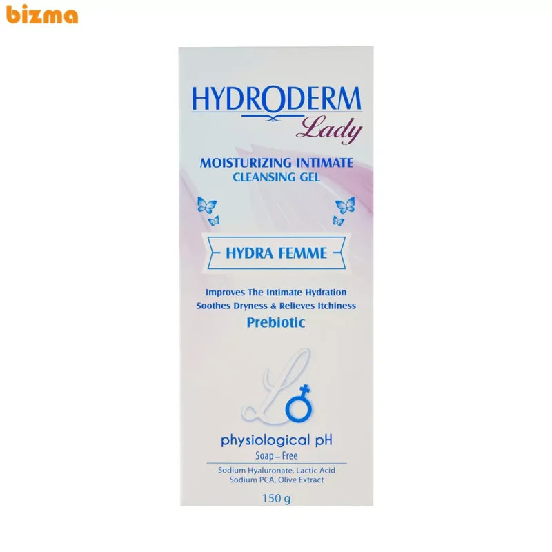 ژل بهداشتی بانوان هیدرودرم مدل Hydra Femme حجم 150 میلی‌لیتر