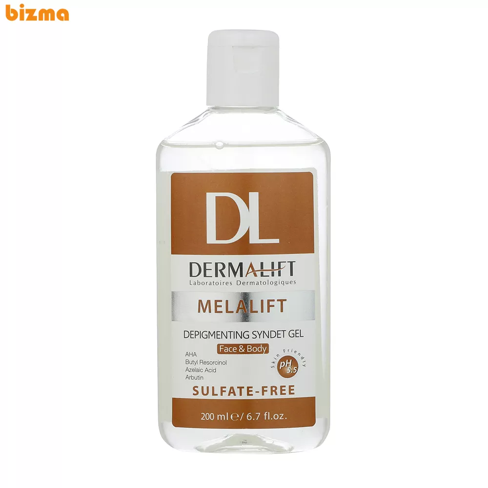 ژل شستشو روشن کننده پوست درمالیفت مدل ملالیفت حجم 200 میلی لیتر 1 ژل شستشو صورت درمالیفت مدل ملالیفت مناسب انواع پوست حجم 200 میلی لیتر