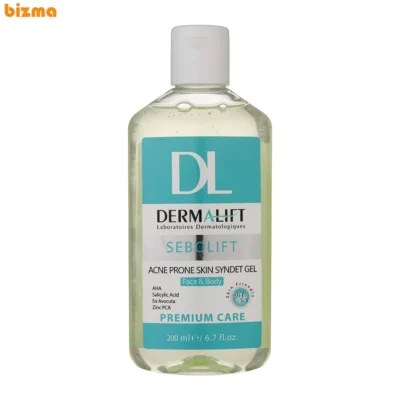 ژل شستشو صورت و بدن درمالیفت مدل سبولیفت مناسب پوست چرب و آکنه ای حجم 200 میلی لیتر