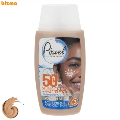 کرم ضد آفتاب رنگی پیکسل، SPF 50، مدل GOLDEN BEIGE، مناسب پوست‌های آکنه‌دار و چرب