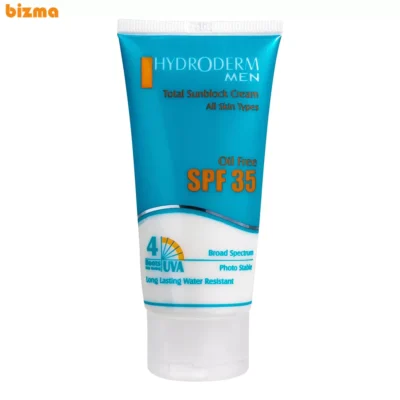 کرم ضد آفتاب آقایان هیدرودرم SPF35 حجم ۵۰ میلی لیتر