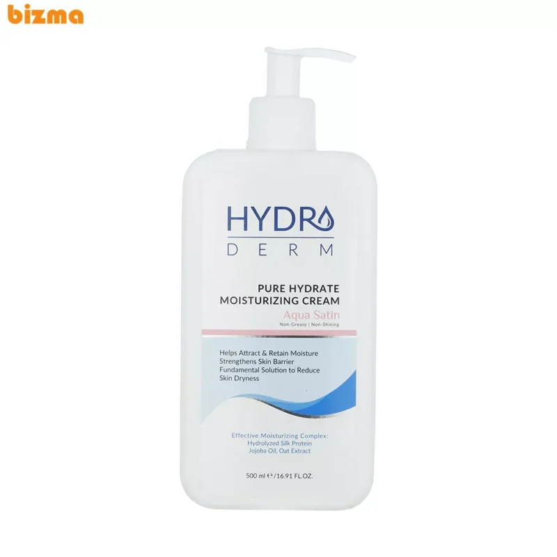کرم مرطوب‌کننده و نرم‌کننده هیدرودرم مدل Aqua Satin حجم 500 میلی‌لیتر