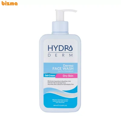 کرم ژل شستشوی صورت هیدرودرم مناسب پوست خشک و حساس 350 میلی لیتر 15 کرم ژل شستشو صورت هیدرودرم، سازگار با پوستهای خشک و حساس، با خاصیت پاک کننده آلودگی و سلولهای مرده پوست، آبرسان، بازکننده منافذ پوست، متعادل کننده چربی پوست، بدون صابون، دارای ژل آلوئهورا، اوره، شی باتر، سدیم لاکتات، حجم 350 میلیلیتر، مدل Dermo