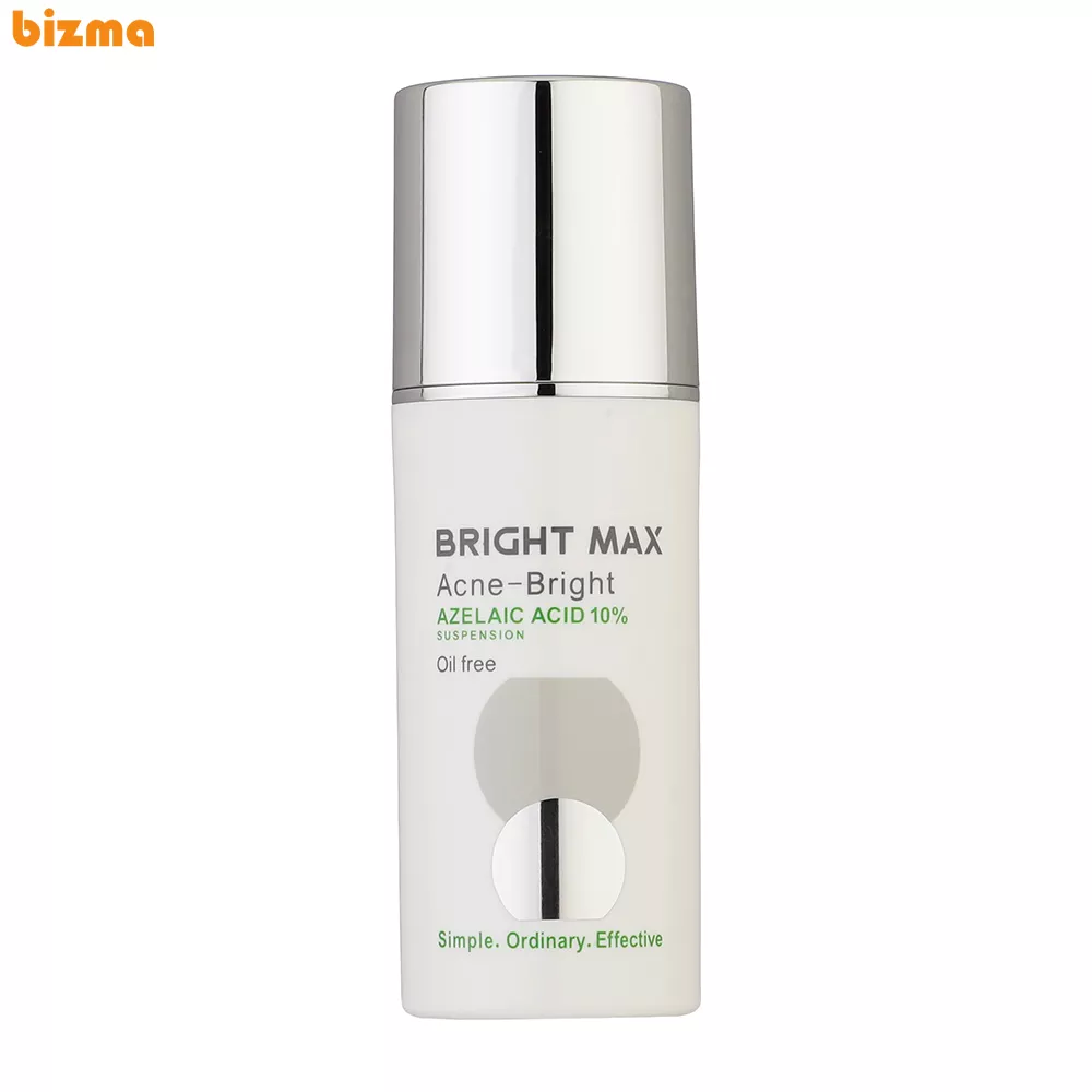سوسپانسیون ضد آکنه و لک آزلائیک اسید برایت مکس حجم 30 میلی لیتر 11 سوسپانسیون ضد آکنه برایت مکس مدل آزلائیک اسید حجم 30 میلی لیتر