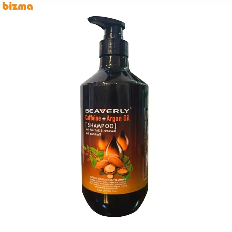 شامپو مو بیورلی مدل Caffeine & Argan Oil حجم 820 میلی لیتر