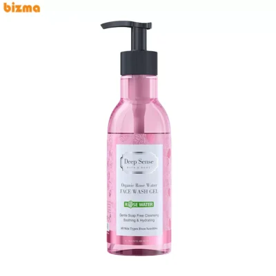 ژل شستشوی صورت دیپ سنس مدل Rose Water مناسب پوست های حساس حجم 250 میلی‌لیتر