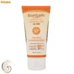 کرم ضدآفتاب بی‌رنگ سان‌سیف SPF50 مدل ACNE-FLUID مناسب پوست مختلط، حجم 50 میلی‌لیتر
