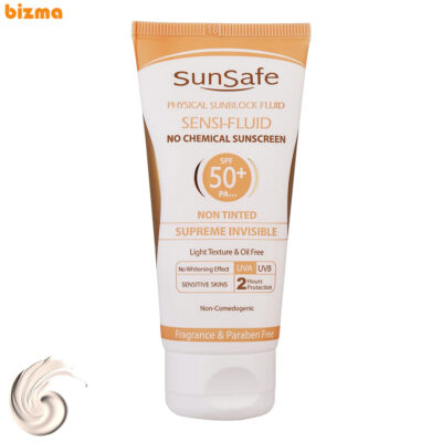 کرم ضدآفتاب سان‌سیف مدل سنسی فلوئید +SPF50، حجم 50 میلی‌لیتر