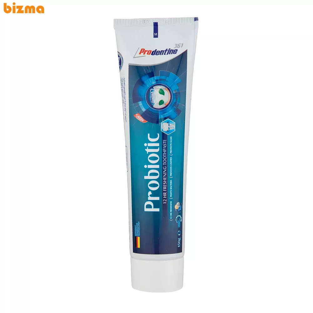 ۱۰ مدل بهترین خمیر دندان سفید کننده و جرم گیر ایرانی 3 خمیر دندان پرودنتین 361 مدل Probiotic وزن 150 گرم