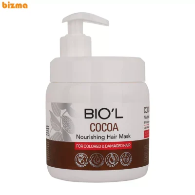 ماسک تقویت کننده مو بیول مدل Cocoa مناسب برای موهای آسیب دیده و رنگ شده حجم 500 میلی لیتر