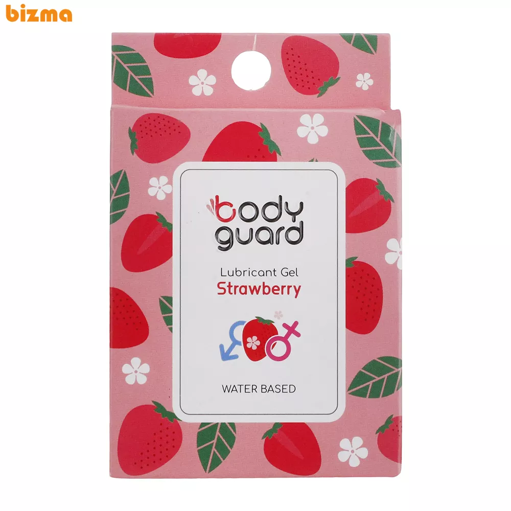ژل لوبریکانت بادیگارد مدل Strawberry بسته 3 عددی 1 ژل لوبریکانت بادیگارد مدل Strawberry بسته 3 عددی