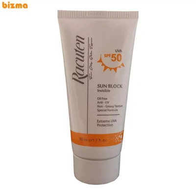 ضدآفتاب بی‌رنگ راکوتن مدل پوست چرب و مختلط، حجم 50 میلی‌لیتر