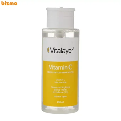 محلول پاک کننده آرایش ویتالیر مدل ویتامین سی حجم 250 میلی لیتر